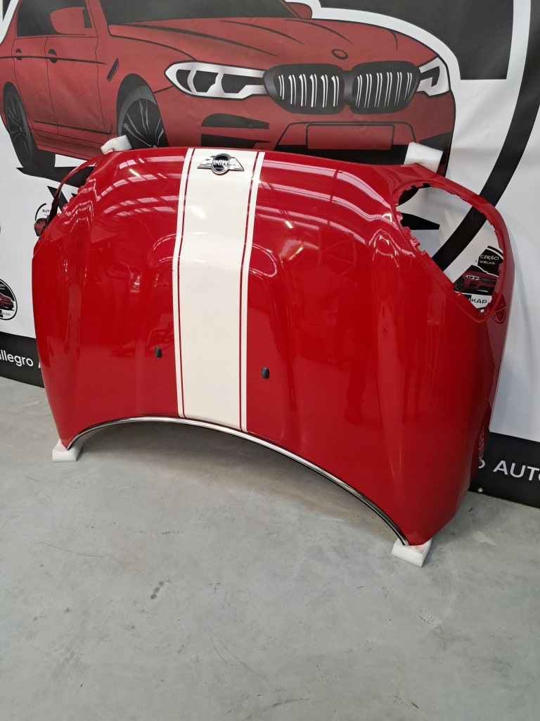 Mini f60 john cooper works капот крышка двигателя 851 chili red оригинал с Разборки