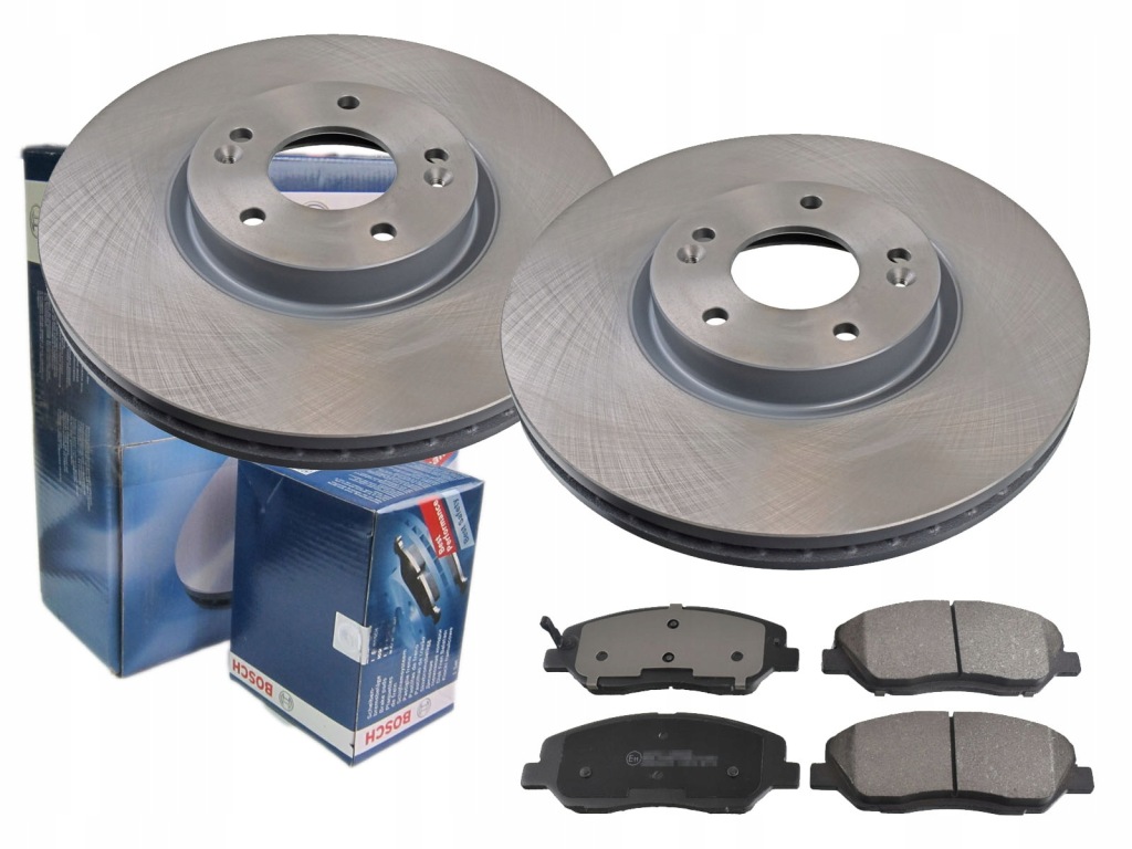 фото №1, Тормозные диски тормозные колодки ate перед hyundai santa fe ii 321mm