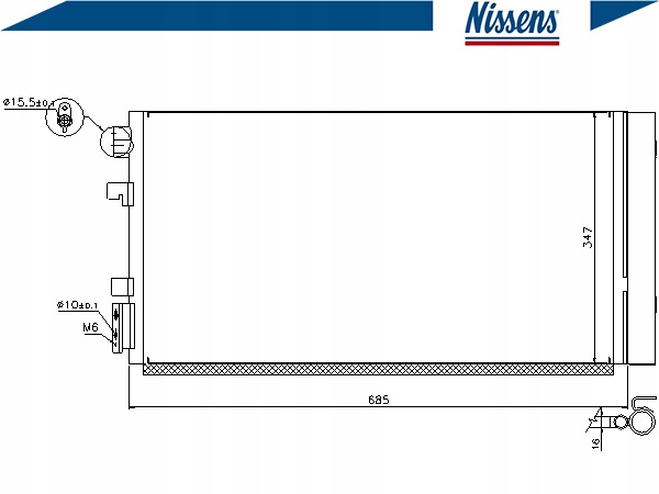 фото №2, Конденсатор кондиционера renault grand scenic iii 1.