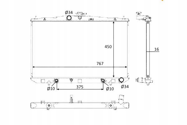 Nrf58610 радіатор lexus rx350 3,5 09- Ціна