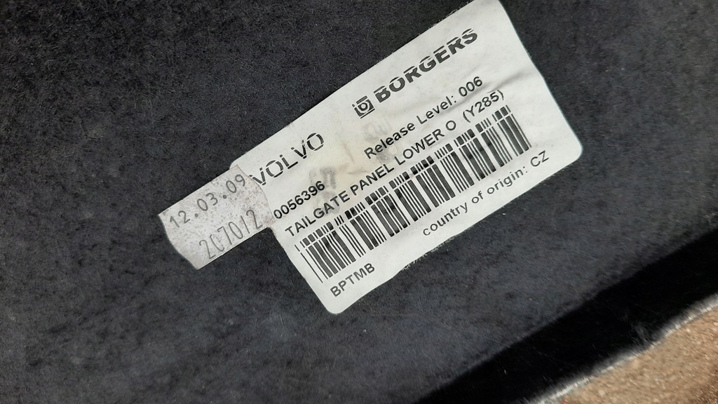 фото №8, Volvo v70 iii xc70 06-16 оббивка багажника