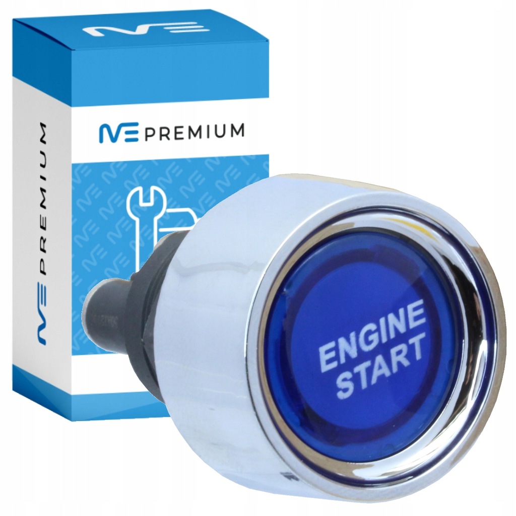 фото №1, Кнопка стартер запуск стоп niebieski led универсальный monostabilny