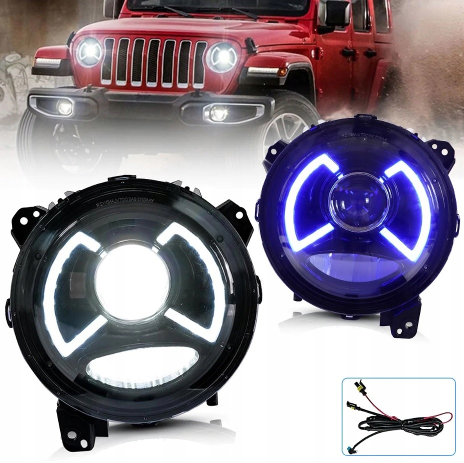 фото №1, Лампа лампы 9'' led vland jeep wrangler jl 2018-23