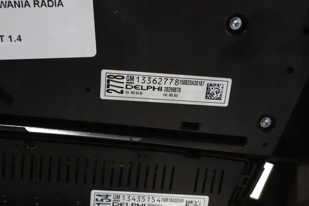 Панель управление радио обдув opel meriva b рестайлинг  1336277 с Разборки