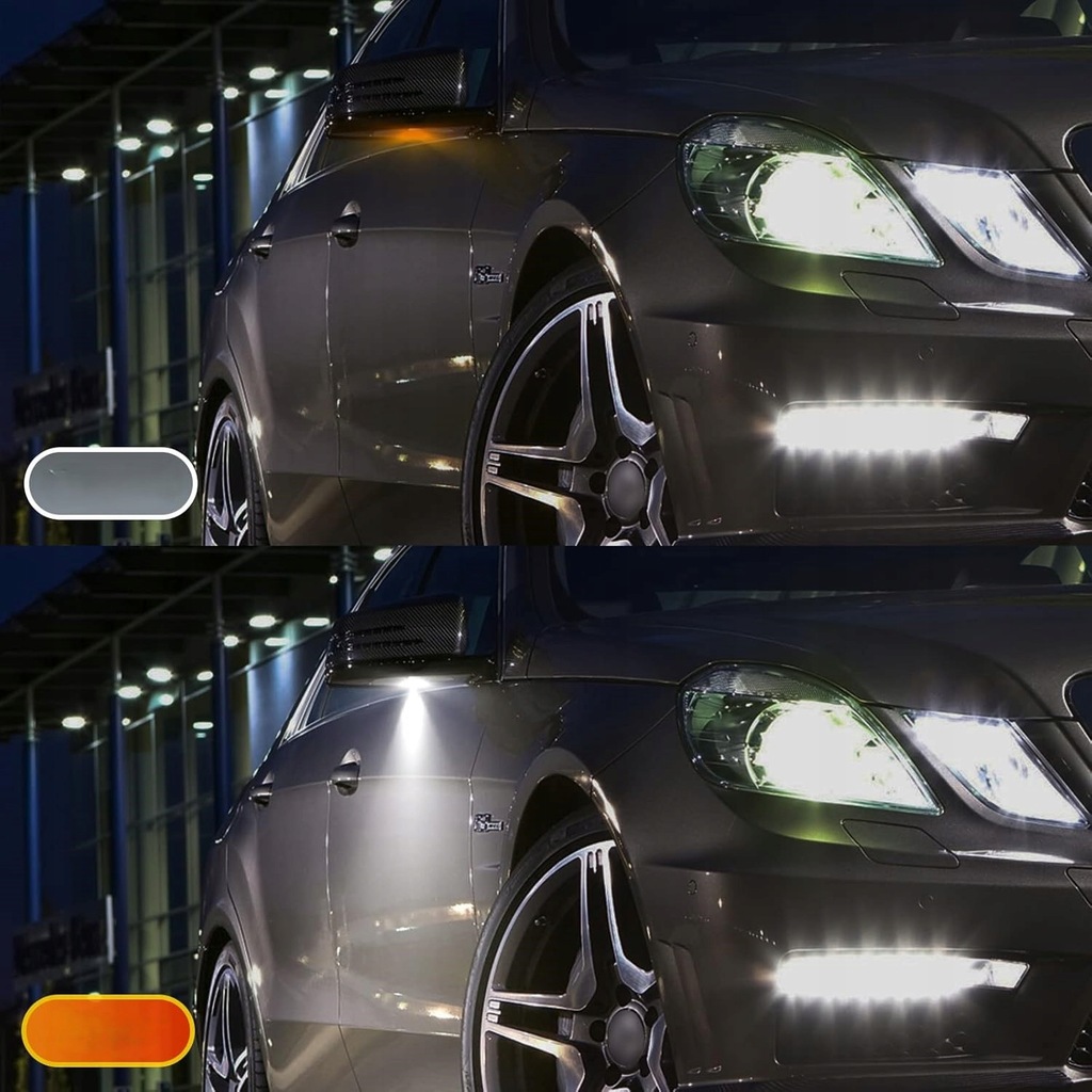 фото №8, Освітлення бічний дзеркал mercedes class a c b e s cls cla glk gla led