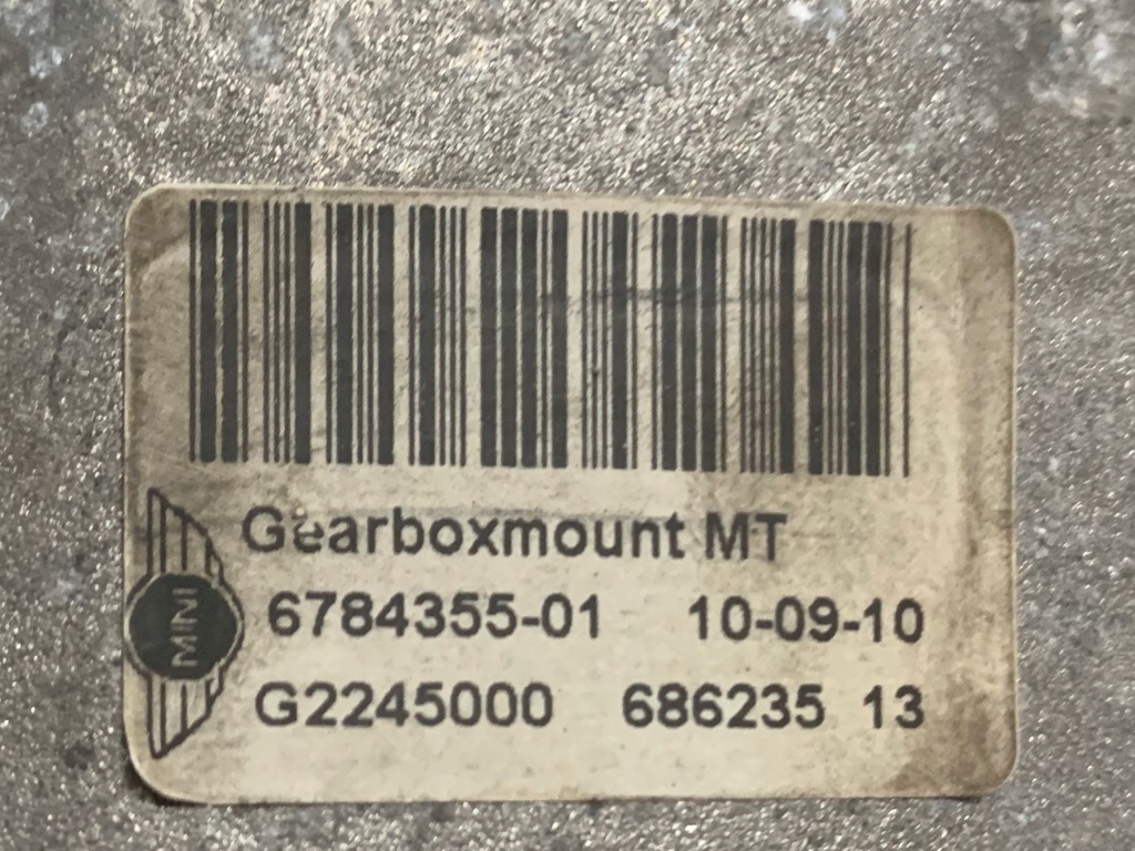 фото №8, Подушка кронштейн двигателя 6784355-01 mini r60 1.6 d