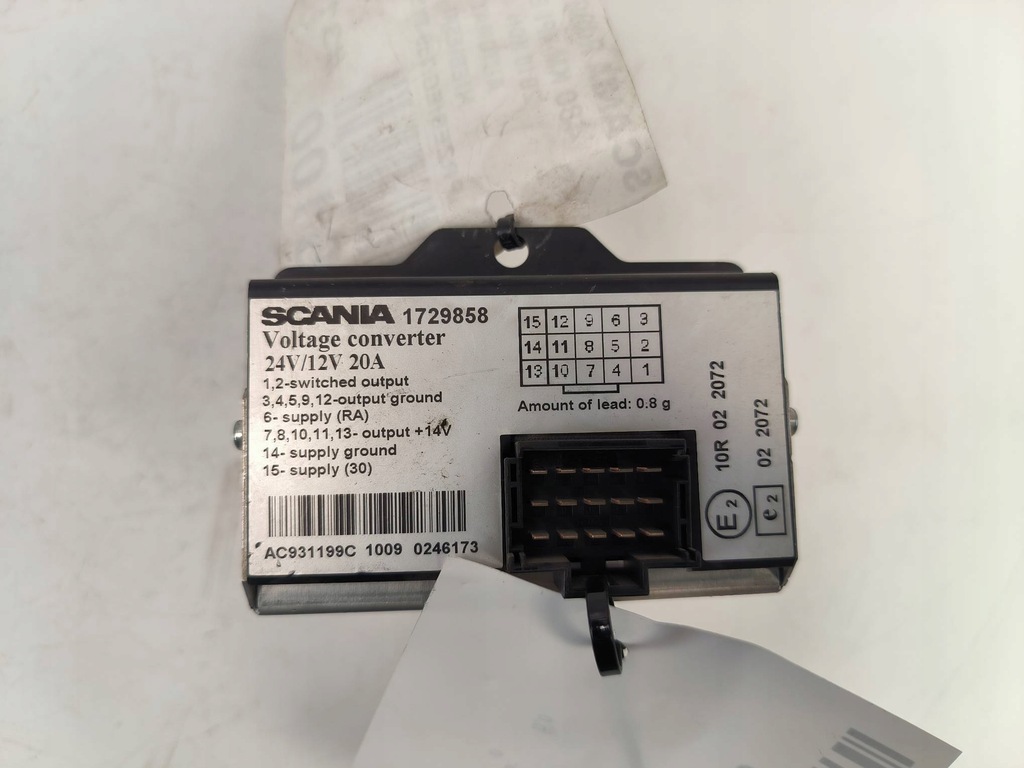 фото №3, Преобразователь напряжения 1729858 scania r480