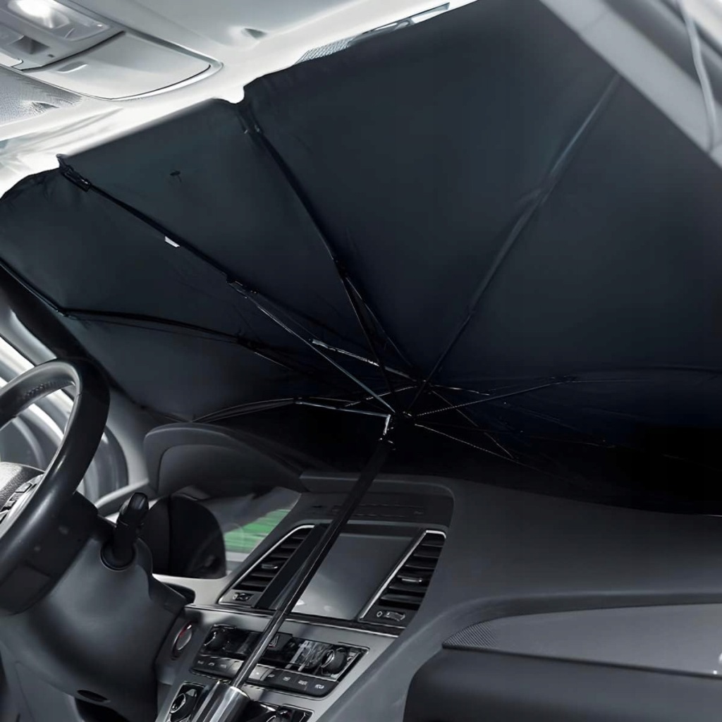 фото №5, Захист сонцезахисна парасоля uv do автомобіля автомобіля na передня скло мат