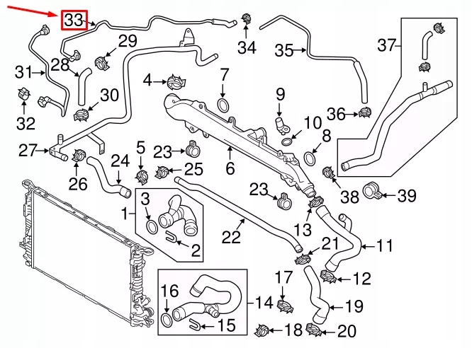 фото №8, Audi a5 sportback 8t двигатель expansion бак vent шланг 8k0121086aa
