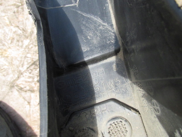 фото №8, Mazda cx-5 i 12/17 kd53-51w51 молдинг накладка крила правий задня