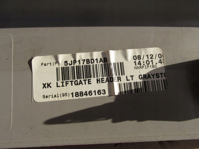 фото №8, Jeep commander i xh xk заглушка накладка потолочный задняя 5jp17bd1ab