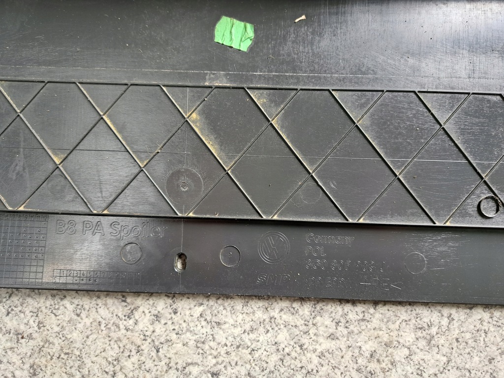 фото №8, Vw passat b8 накладка спойлер бампера перед 3g0805908 j