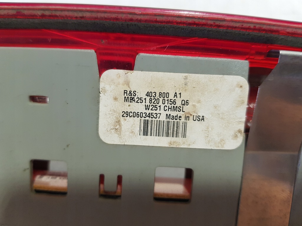 фото №7, Свет стоп stopówka mercedes r w251