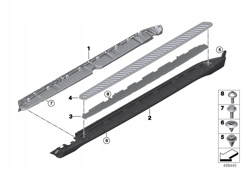 фото №6, Bmw x6 f16 молдинг порог порог правый подножка 51777349380 новый
