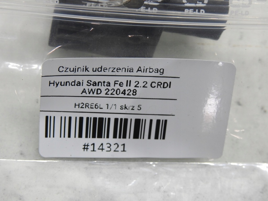 фото №9, Датчик ударный hyundai santa fe ii 95930-2b000