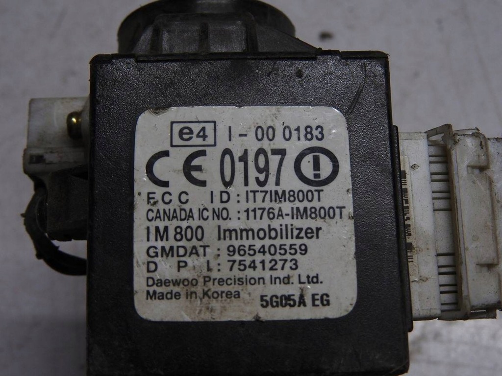 фото №9, Chevrolet kalos 05 замок зажигания ключ 96540559