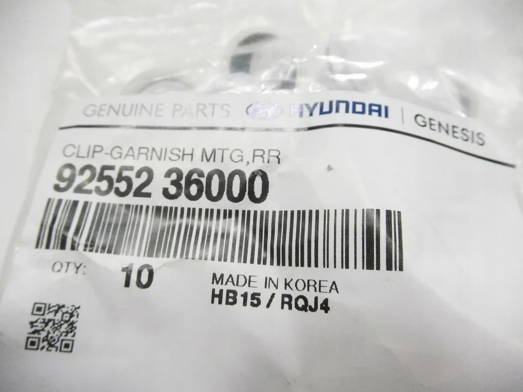 фото №6, Кліпса оббивка hyundai sonata tucson оригінальний номер 92552 36000