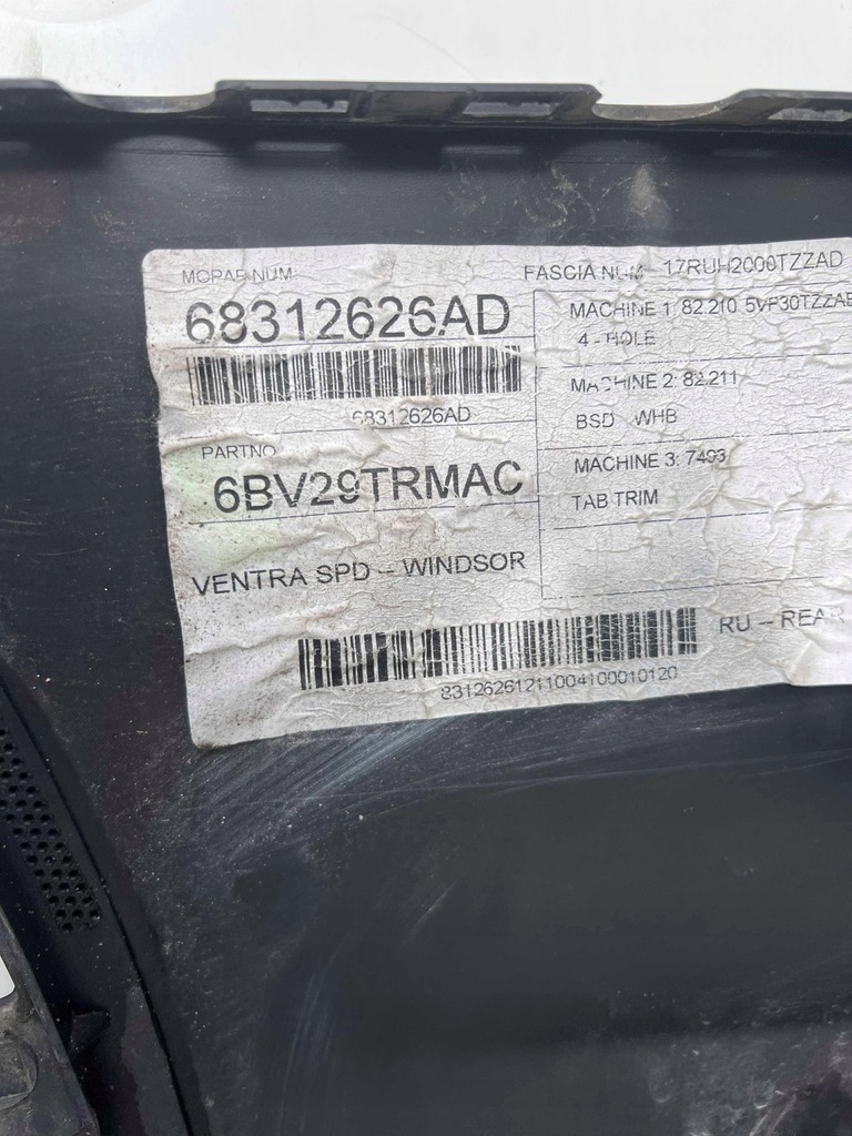 фото №13, Chrysler pacifica 2017- бампер задняя задний 4 pdc хром blis