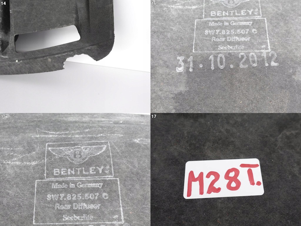 фото №12, Bentley continental gt gtc 11-18 плита защита задняя