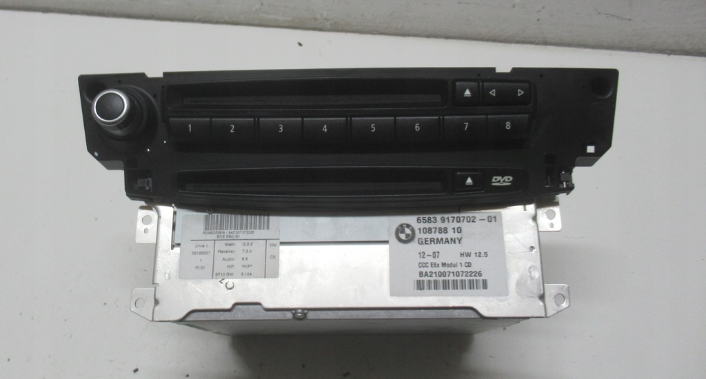 фото №1, Bmw e61 3.0 d 07r радіо модуль зчитувач cd навігації 9170702