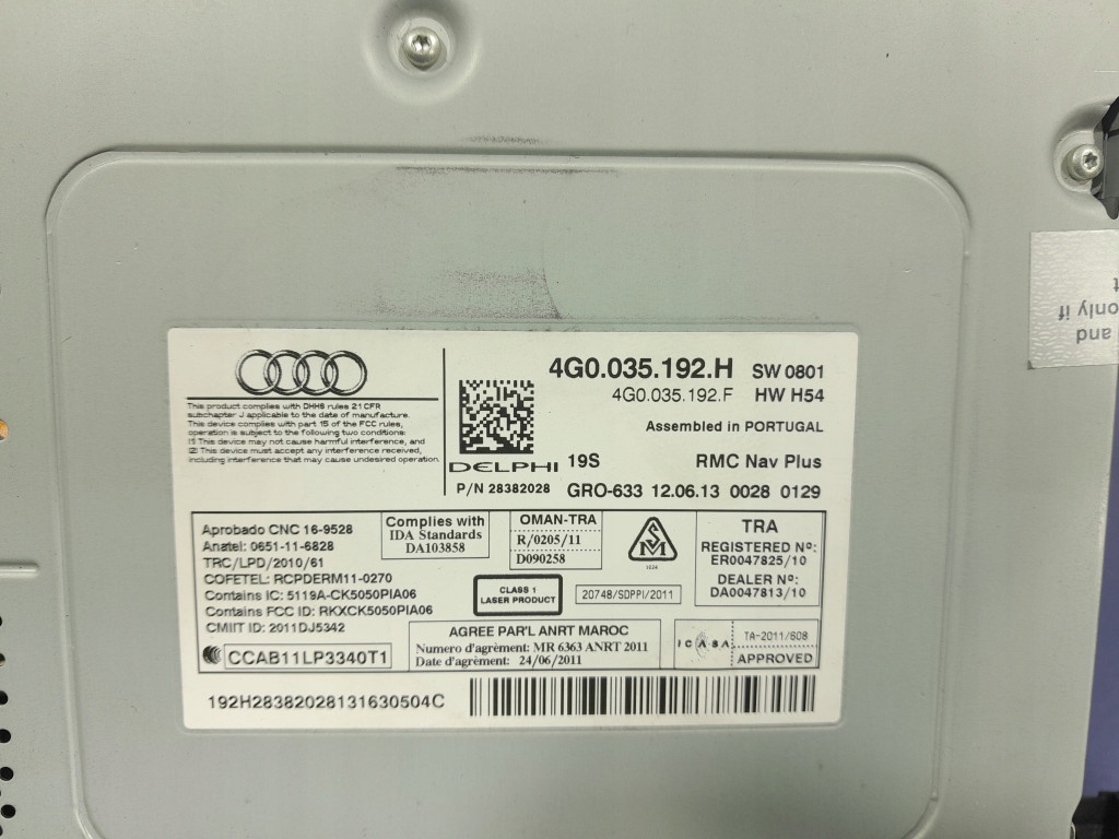 фото №7, Audi a7 i 4g считыватель привод радио навигации мультимедиа sd 4g0035192h
