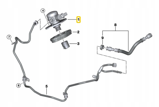 фото №8, Bmw g05 g30 g11 g14 g07 5.0i насос топлива 8648177