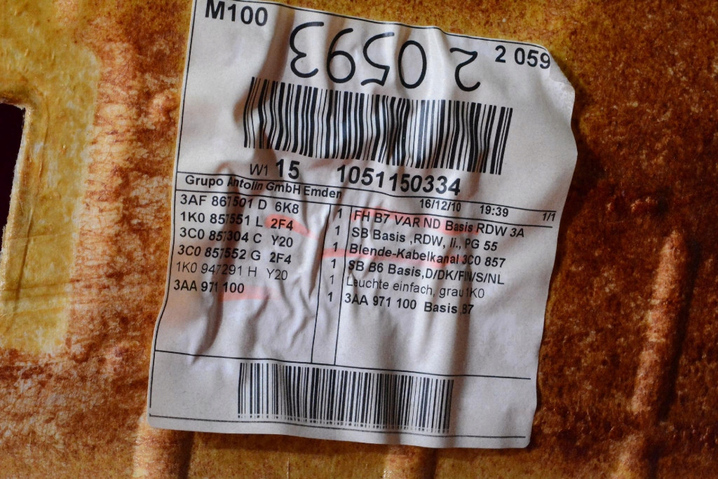 Стеля стійки ручки захист 3af867501d vw passat b7 10-15 Зі Шроту