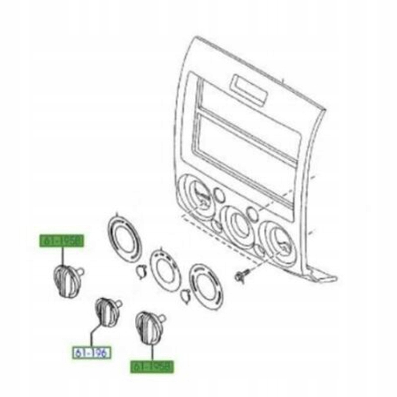 фото №3, Dla ford ranger pk 2009-2011 ручки керування o