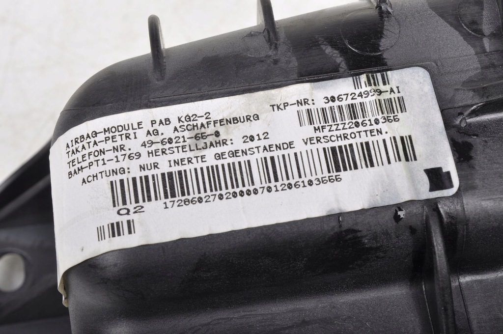 фото №6, Mercedes w172 r172 подушка подушка безопасности пассажира 1728602702