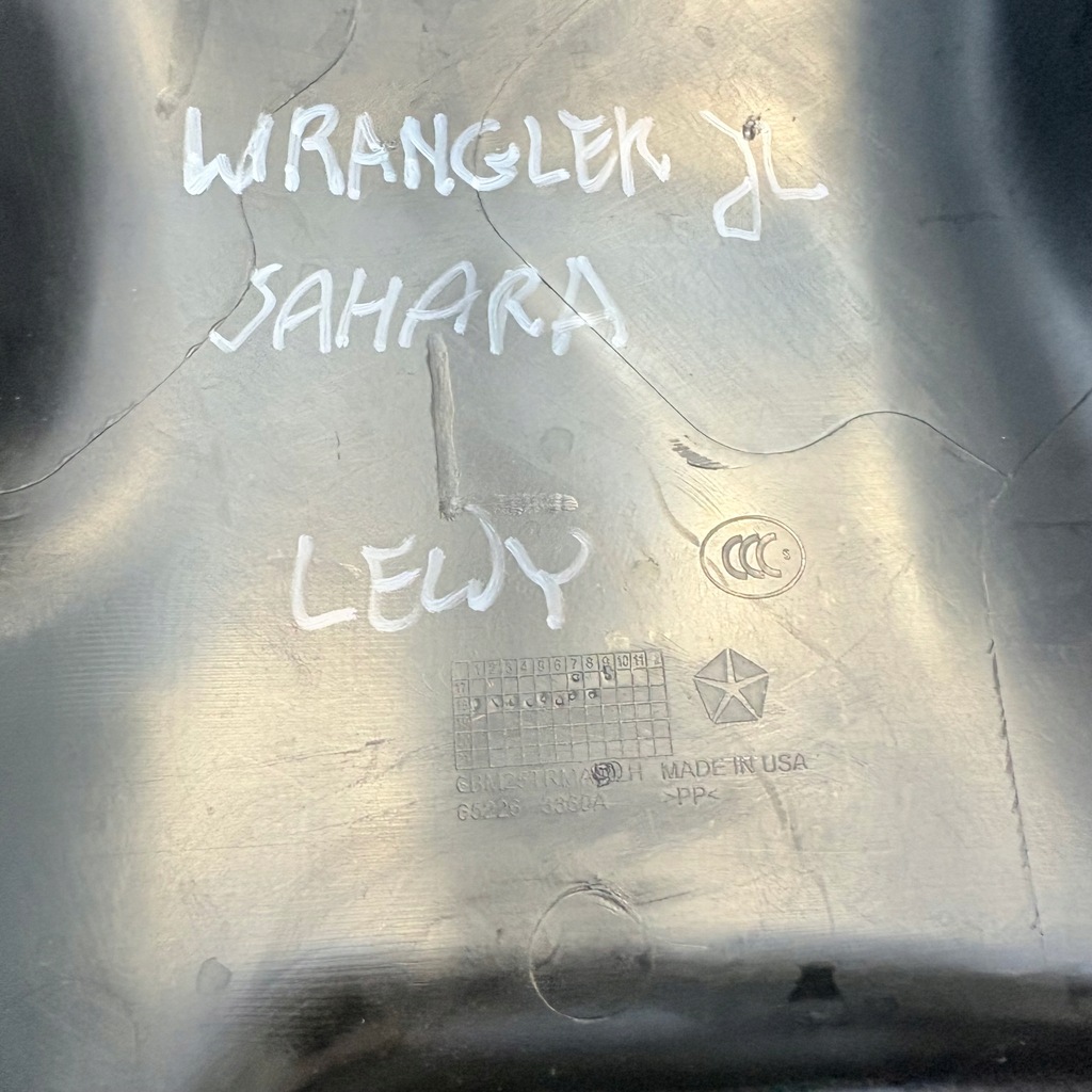 фото №7, Захист поріг стійка ліва jeep wrangler jl sahara 6bm29tx7ac