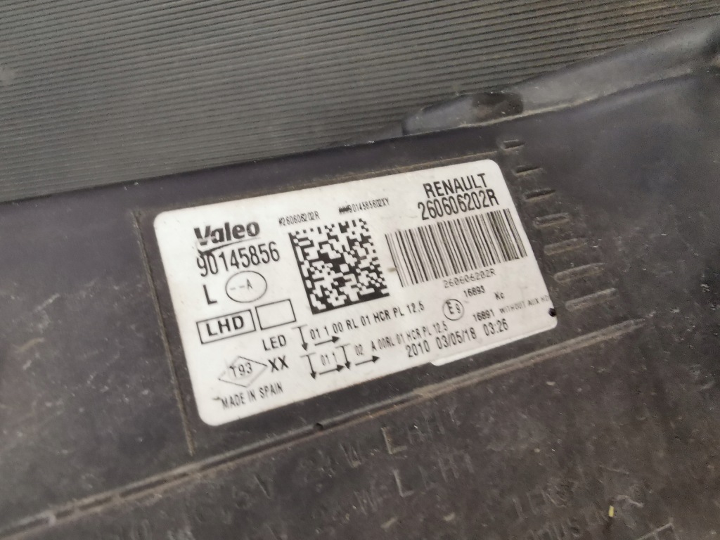 260606202r renault megane 4 iv rs фара передняя левая оригинал full led европа Недорого