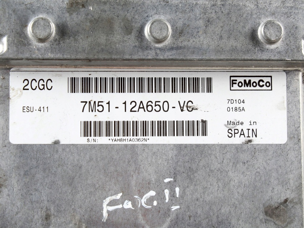 фото №7, Бортовий комп'ютер двигуна ford focus mk2 focus c-max 1.8 16v 7m5112a650vc