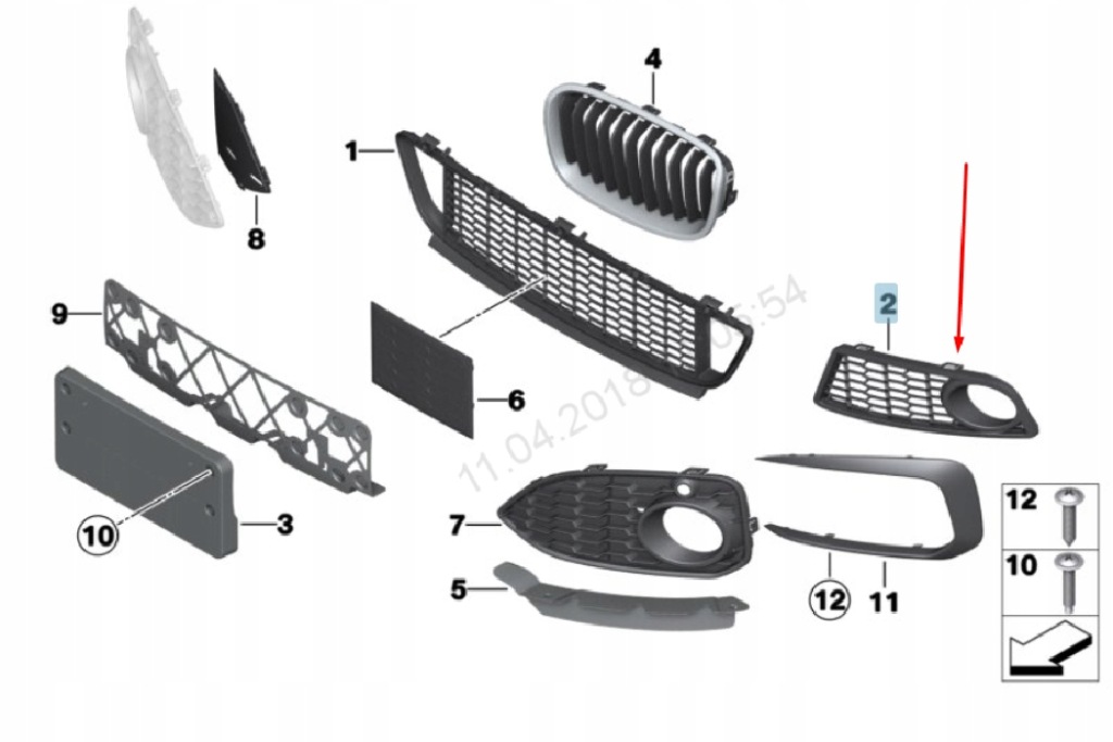 Bmw 1 f20 левая защита противотуманная m sport 51118048967 8048967 2014 Доставка