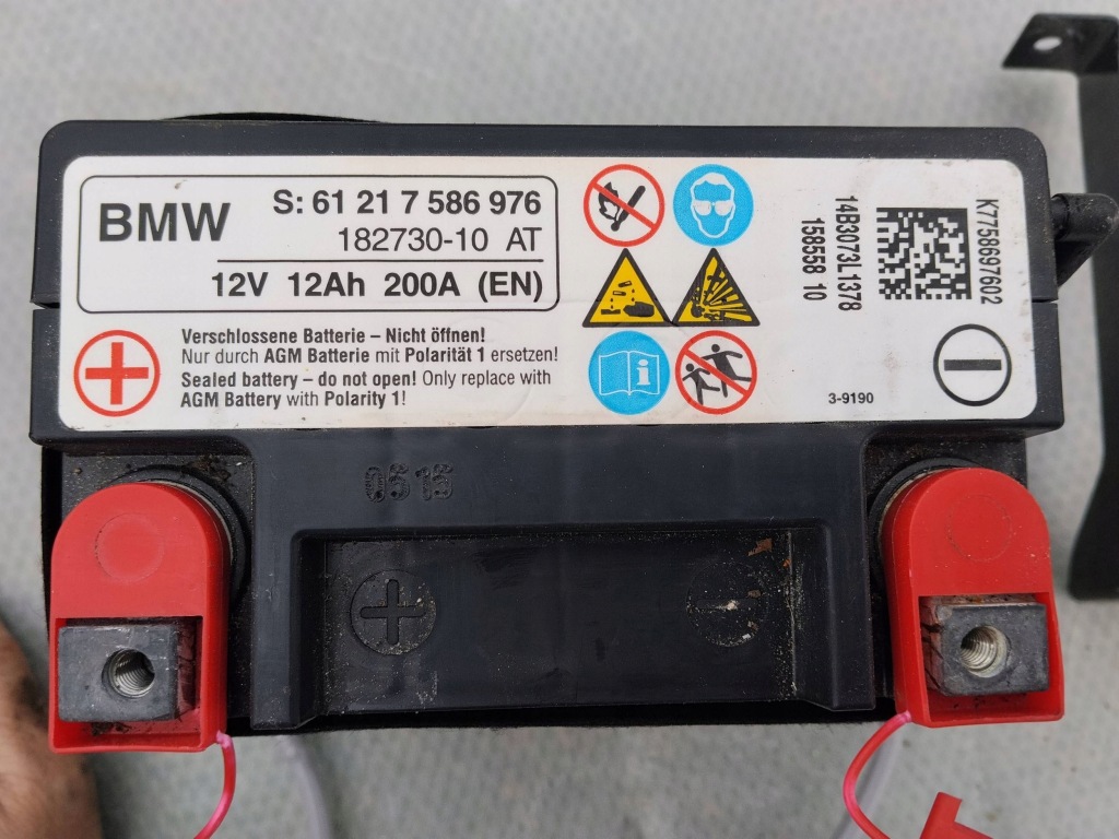 фото №14, Аккумулятор дополнительный задняя задний 12v 12ah 200 a bmw 6 f12 f13 7586976