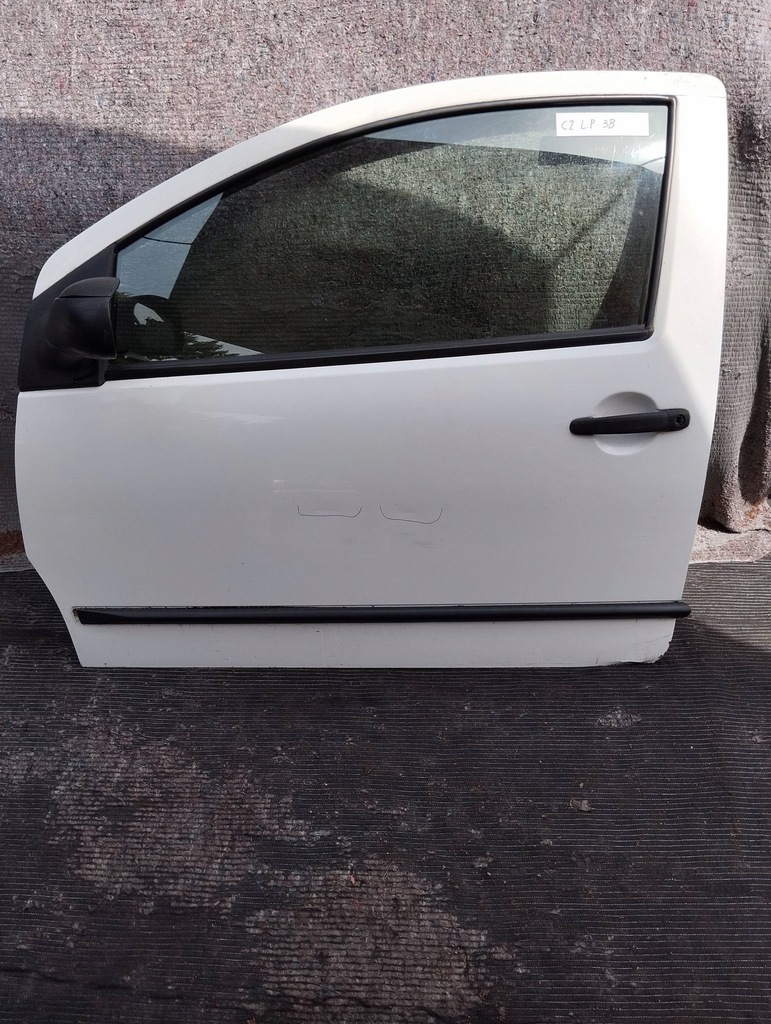 фото №1, Двері ліва citroen c2 білий скло
