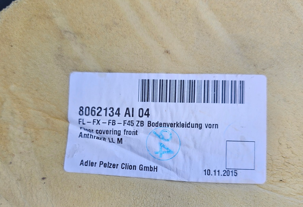 фото №6, Bmw 2 f45 f46 обшивка коврик перед m-pakiet