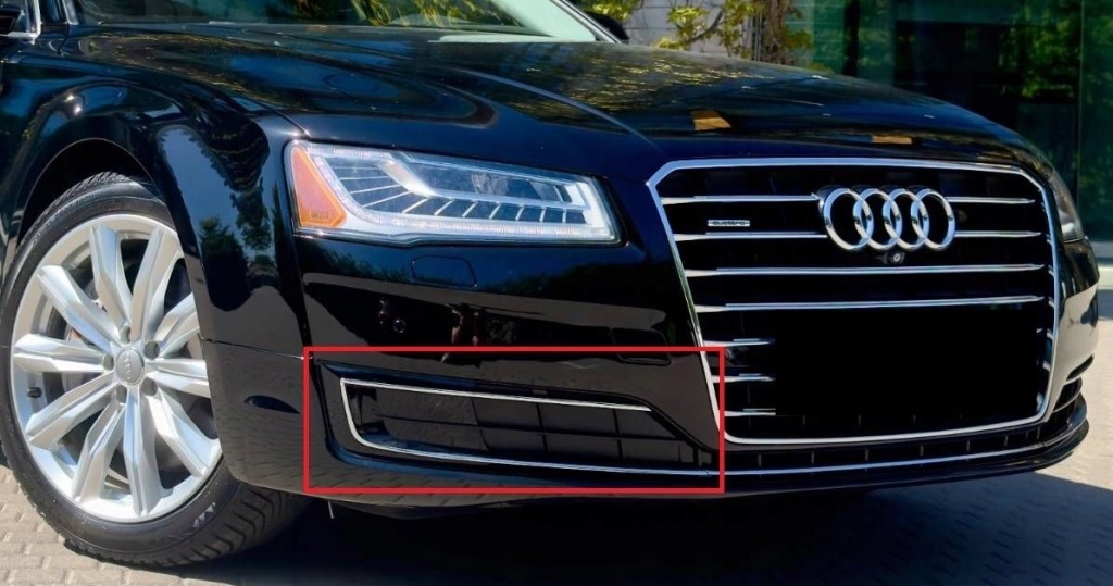 фото №16, Audi a8 d4 lift 2013-2017 решётка бампера перед правая bez радара 4h0 оригинальный номер