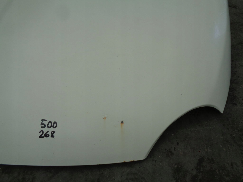 фото №9, Капот fiat 500 2007- білий kod 268