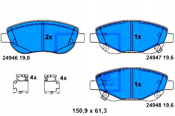 фото №1, Тормозные колодки тормозные toyota avensis verso 2.2d 11.08-1