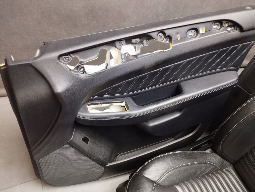 Mercedes-benz gle w166 сидіння обшивки шкіра uk з airbagami Київ