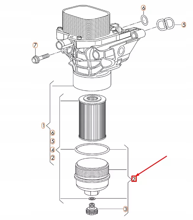 фото №8, Audi a1 8x oil фильтр housing cover 03n115433a