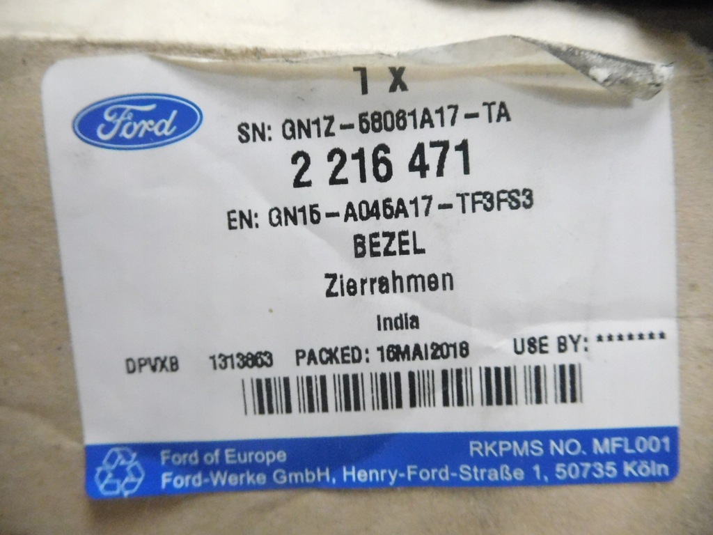 фото №9, Оздоблення верхньої рамки консолі центральної ford ecosport оригінальний номер 2216471