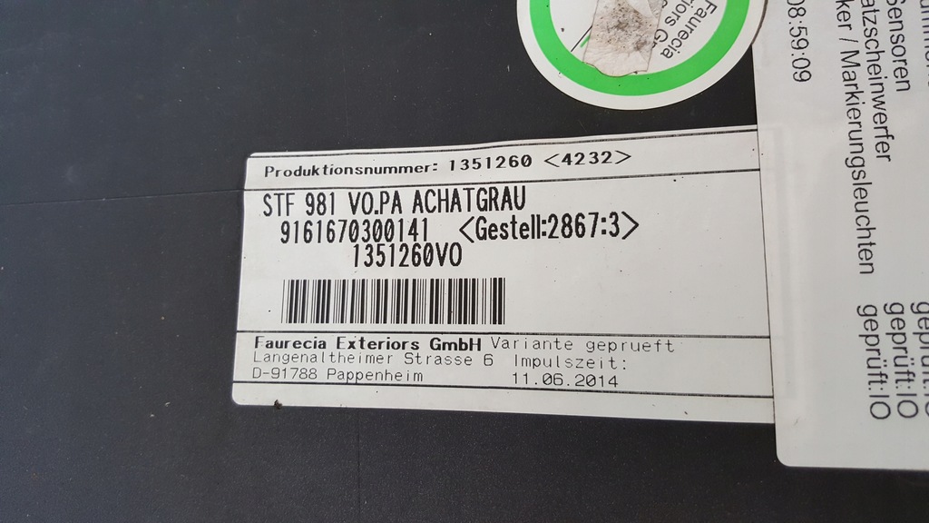 фото №10, Porsche 981 boxter cayman бампер перед 12-16r