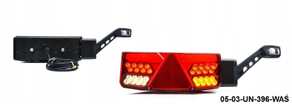 фото №1, Лампа задня напівпричіп права з trójkątem led габаритний ліхтар