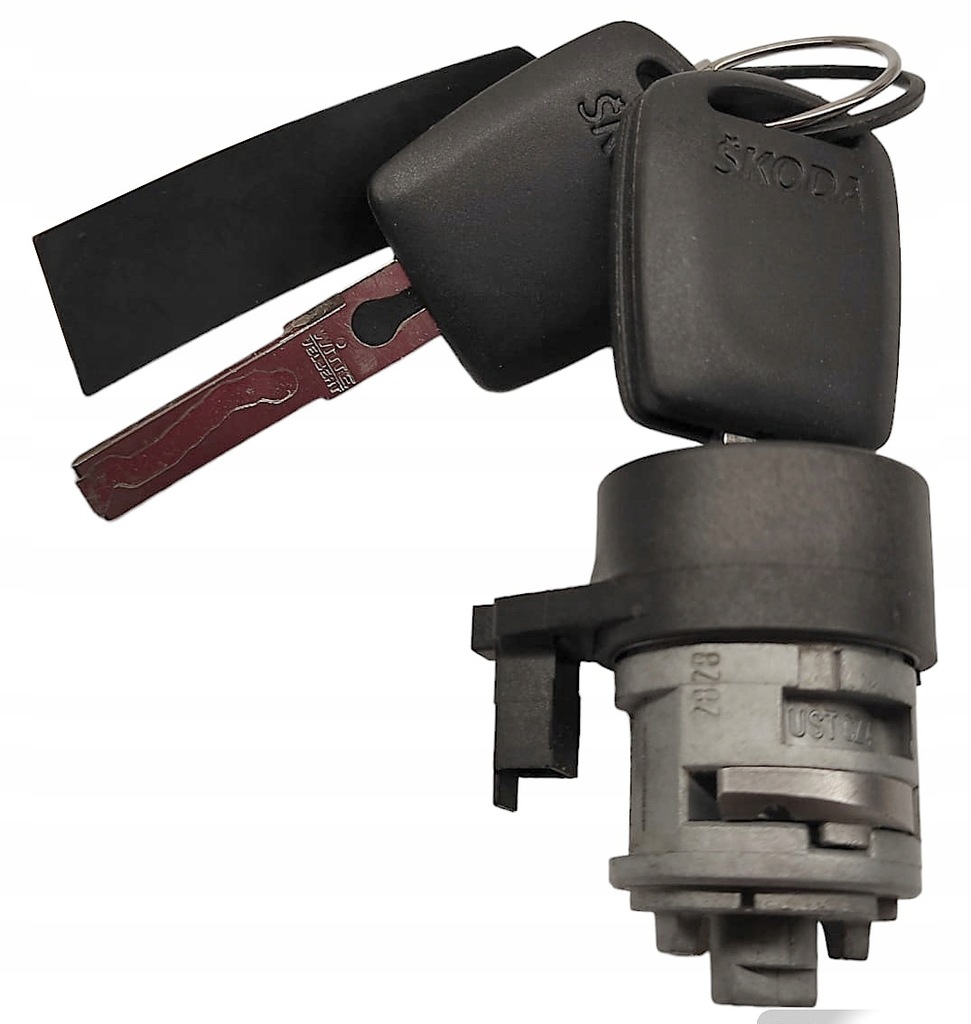 фото №7, Nowa замок зажигания вкладыш do замка зажигания + 2 ключи skoda fabia i octavia