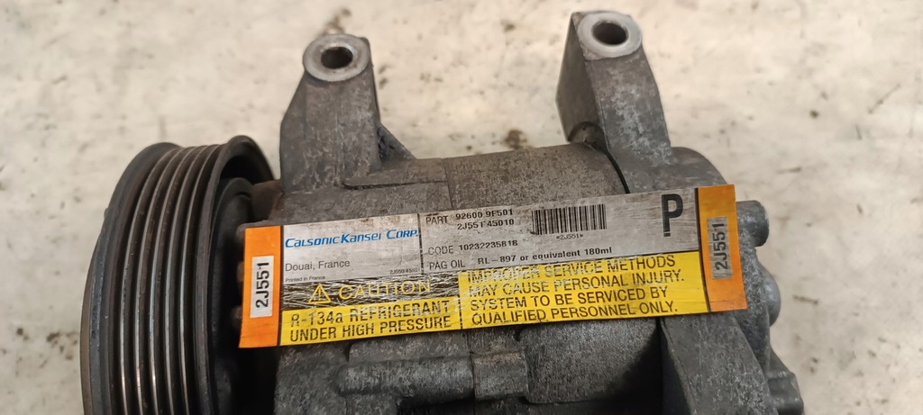 фото №9, Компрессор кондиционера opel astra g 1.6b 2j551