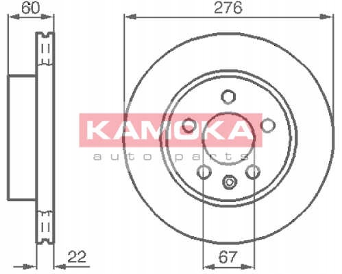 фото №1, Тормозные диски тормозные перед kamoka 1031720