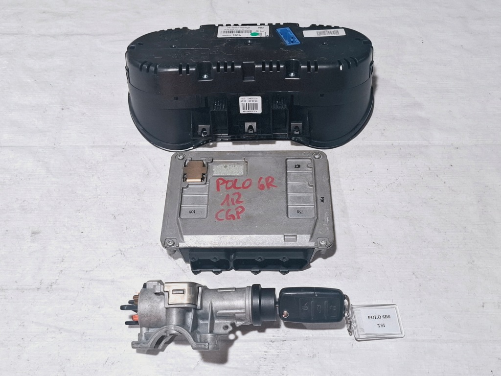 фото №7, Бортовой компьютер счетчик набор vw polo v 5 6r0 1.2 tsi cgp 138617 km 6r0920860a