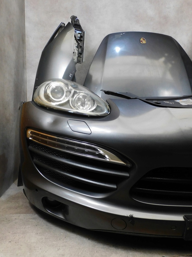 фото №6, Porsche cayenne 7p kompletny перед капот лампы бампер pas szary