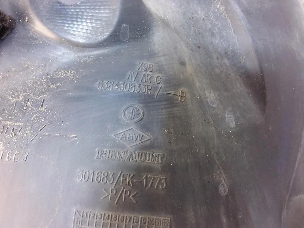 фото №3, Renault clio iv підкрилок ліва перед задня частина